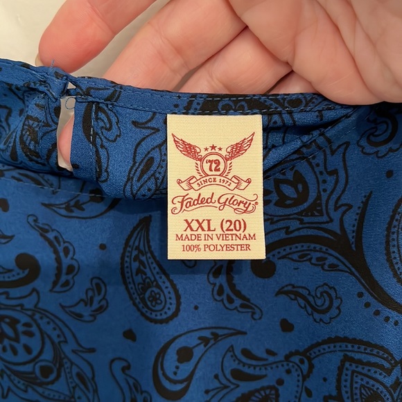 Peasant Peplum size 20 shirt - Picture 5 of 5